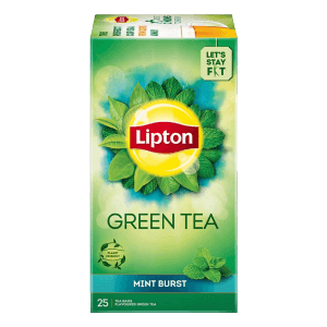 Lipton Green Tea Bag Mint Burst, 25 N
