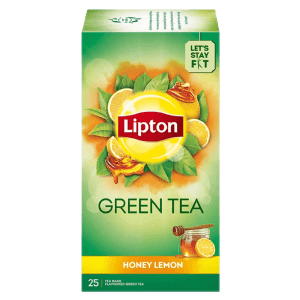 Lipton Lemon Honey Green Tea Bags Sachet, 25 N