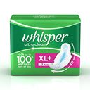 Whisper Ultra Clean Sanitary Napkin XL With Wings, 7 N
