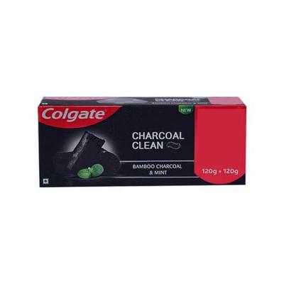 Colgate Total Charcoal Deep CleanTooth Paste 120 g + 120 g