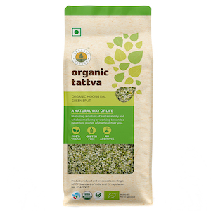Organic Tattva Moong Dal Green Split 500 g