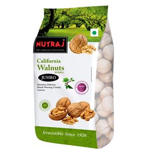 Nutraj California Inshell Whole Walnut /Akhrote 1 kg