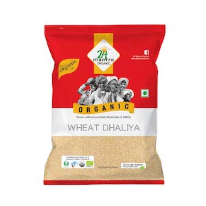 24 Mantra Organic Daliya Wheat, 500 g