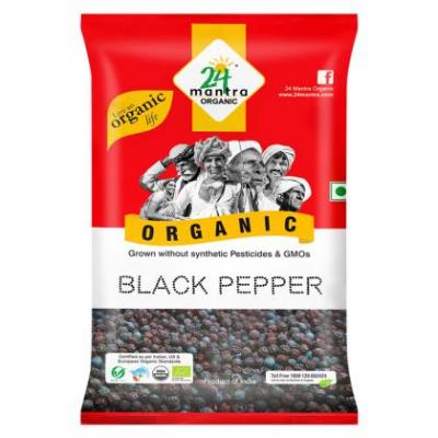 24 Mantra Organic Black Pepper Whole, 100 g