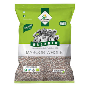 24 Mantra Organic Masoor Whole, 500 g