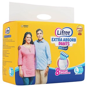 Lifree Extra Absorb Large Diaper Pants 10 N