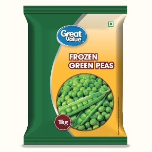 Great Value Frozen Green Peas 1 kg