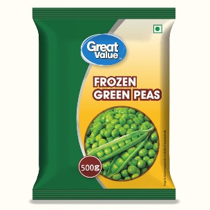 Great Value Frozen Green Peas 500 g