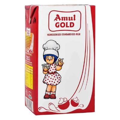 Amul Gold Standardised Milk Tetra Pack, 1 L