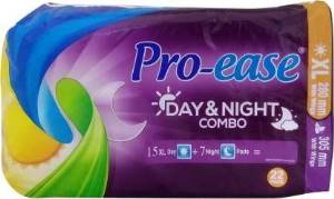 Pro-Ease Day & Night Sanitary Pad Combo Pack 20 N