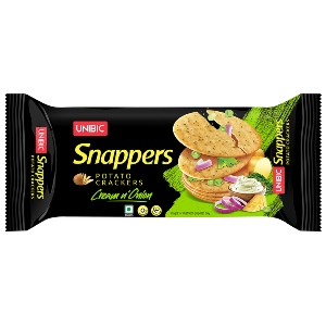 Unibic Snappers Cream N Onion Potato Crackers 75 g