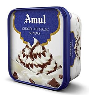 Amul Ice Cream Chocolate Sundae Magic, Tub, 1 L