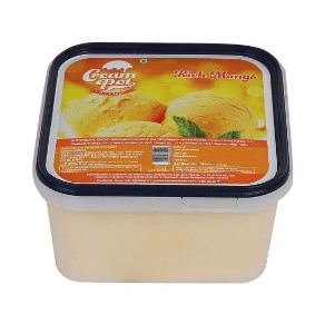 Cream Pot Ice Cream Rich Mango, 1 L