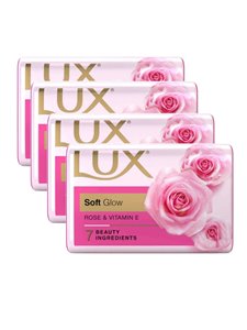 Lux Soft Glow Rose & Vitamin E Soap 4 N (75 G Each)