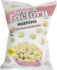 Snack Factory Makhana Salt & black Pepper Twist 20 Rs.
