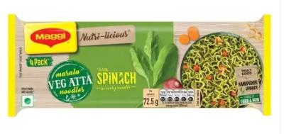 Maggi Masala Veg Atta Noodles Spinach i(290 g)