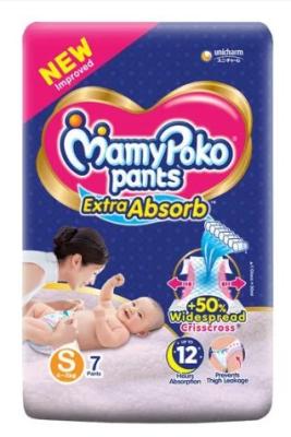 Mamypoko Pants - Extra Absorb Diaper, Small Size, 7 pcs Pouch