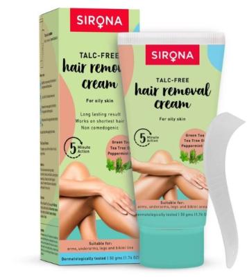 SIRONA TALC FREE HAIR REMOVAL CREAM - OILY SKIN (50GM)