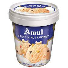 AMUL ICECREAM FRUIT N NUT FANTASY 125 ml
