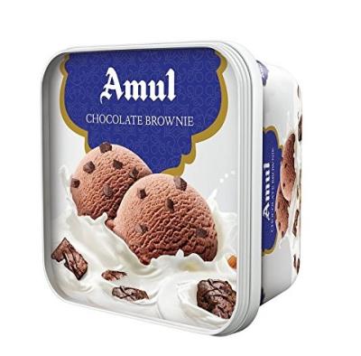 Amul Ice Cream, Chocolate Brownie, 1L