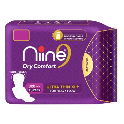 Niine Dry Comfort Ultra Thin XL+ Sanitary Pads 15 N