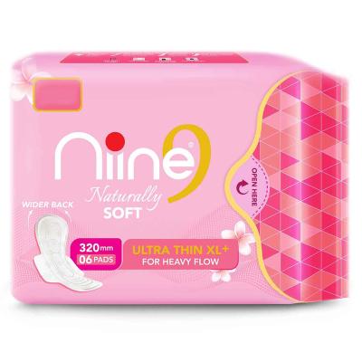 Niine Naturally Soft Ultra Thin XL+ Sanitary Pads 6 N