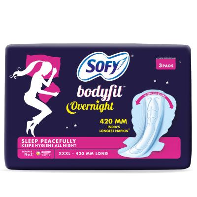 Sofy Bodyfit Overnight XXL Sanitary Pads 3 N