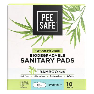 Pee Safe Biodegradable Pads- Overnight 10 N