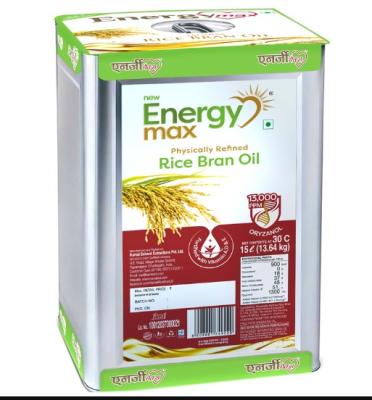 Energy Max Rice Bran Oil Tin 15 L